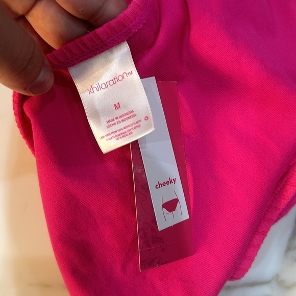 NWT Xhilaration women’s pink ribbed cheeky women’s bikini bottom - Picture 4 of 4